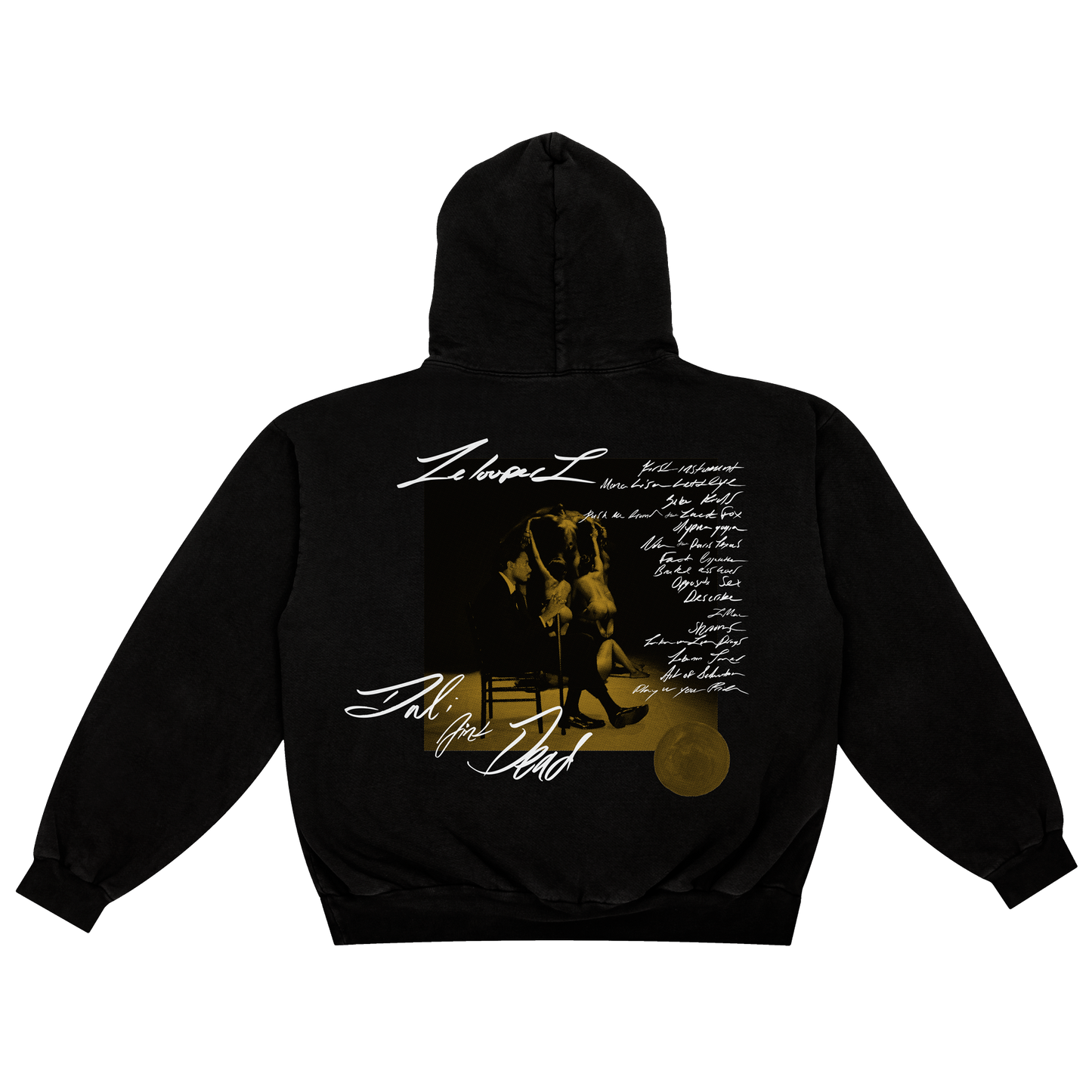 Dali Ain't Dead Zip Up Hoodie (Black)