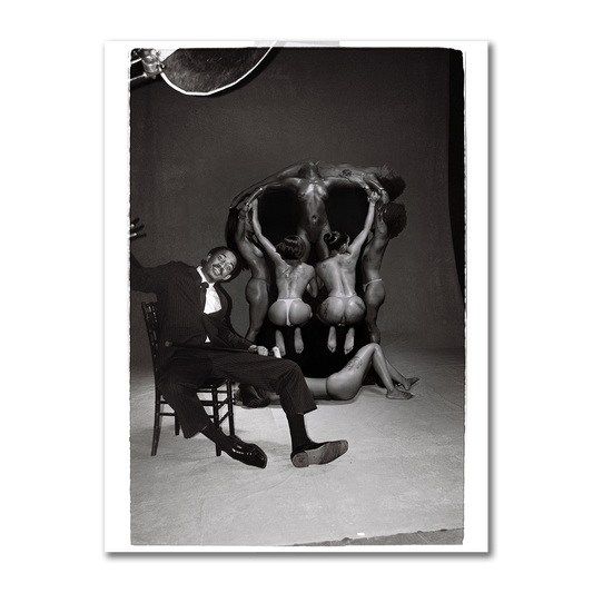 Ballerina In Death's Head - 18 x 24" Poster (Grey Self) signed by Zelooperz