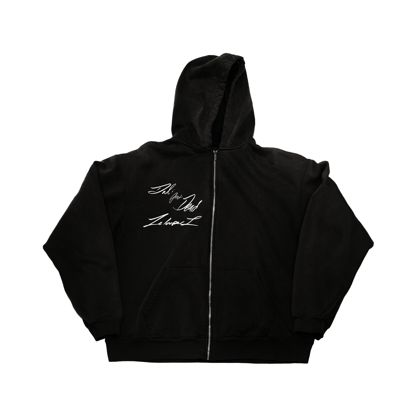 Dali Ain't Dead Zip Up Hoodie (Black)