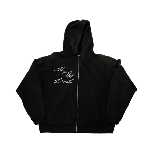 Dali Ain't Dead Zip Up Hoodie (Black)